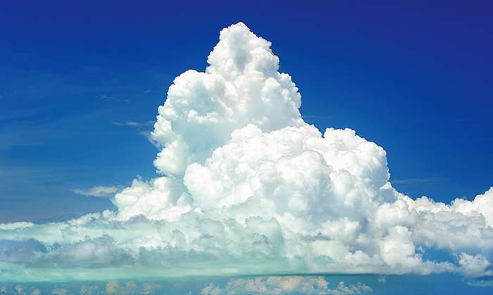 Cumulus clouds