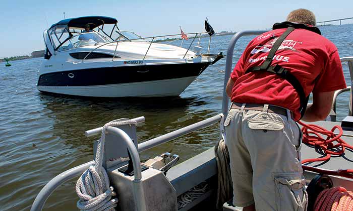 TowBoatUS towing disabled boat